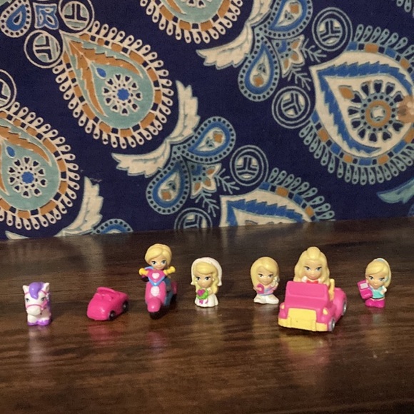 squinkies Toys Barbie Squinkies 9 Pack With A Car And Motorcycle